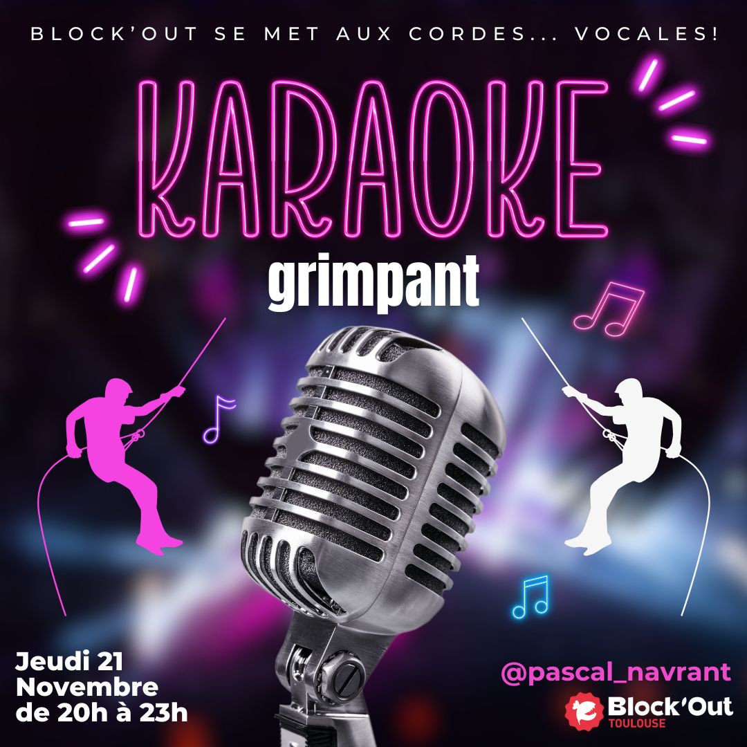 [KARAOKE grimpant - Jeudi 21 Novembre🎤🤩]