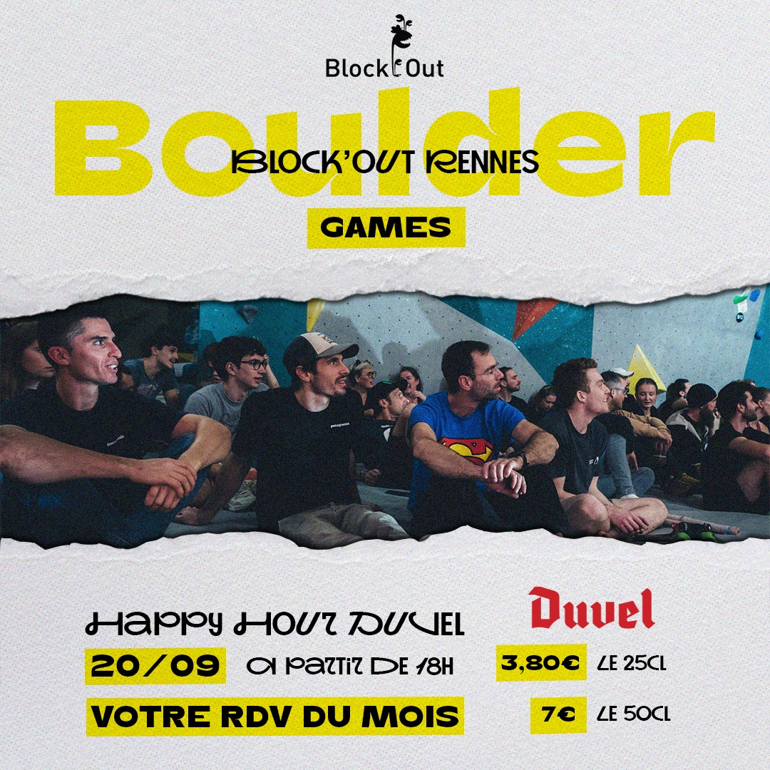 Soirée BOULDER GAMES! 